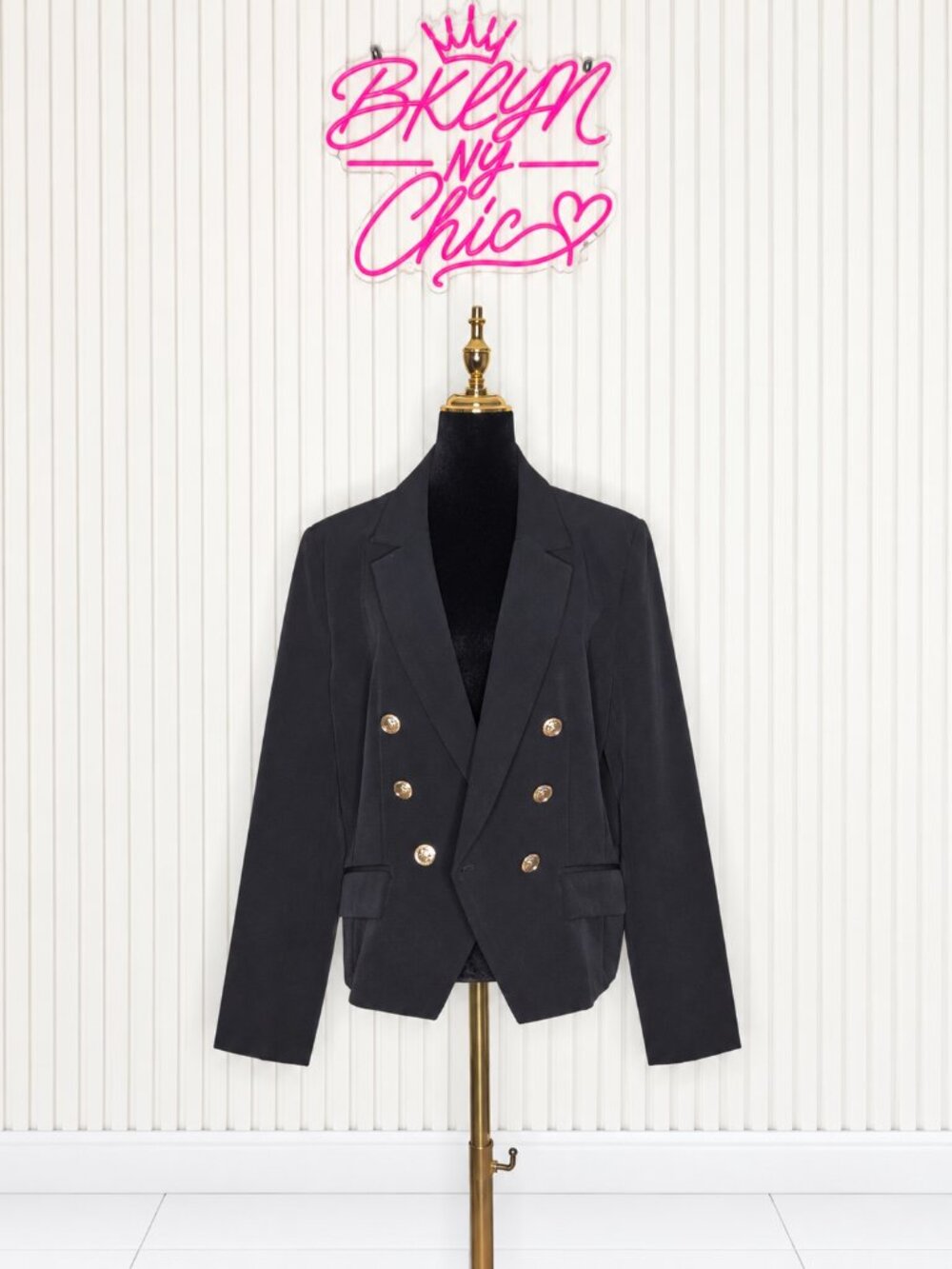 Bold Elements Double-Breasted Blazer